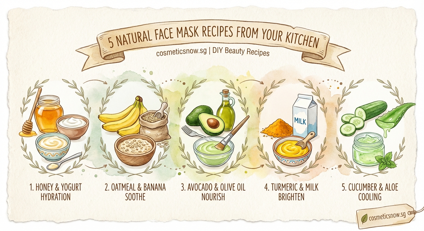 5 Natural Face Mask Recipes Using Ingredients Already in Your Kitchen - Illustration 1