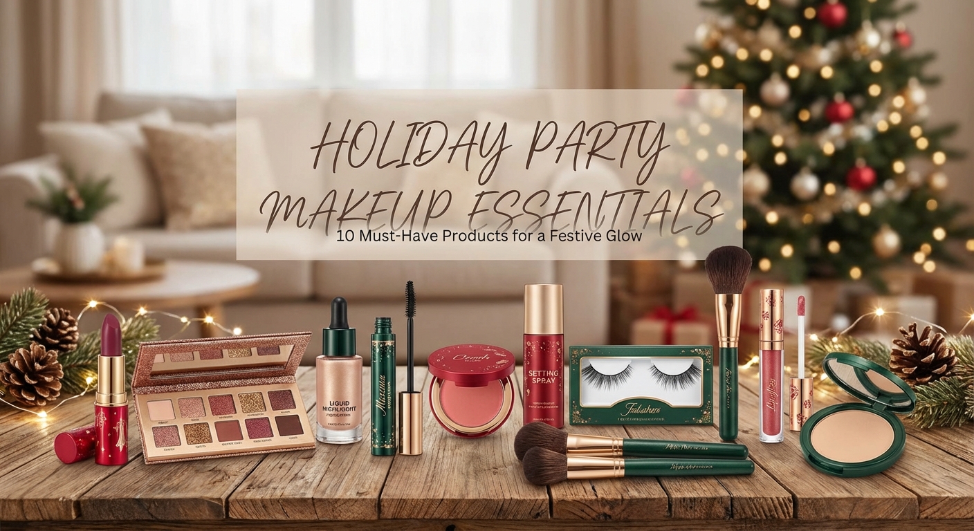 10 Must-Have Products for Creating the Perfect Holiday Party Makeup Look - Illustration 1