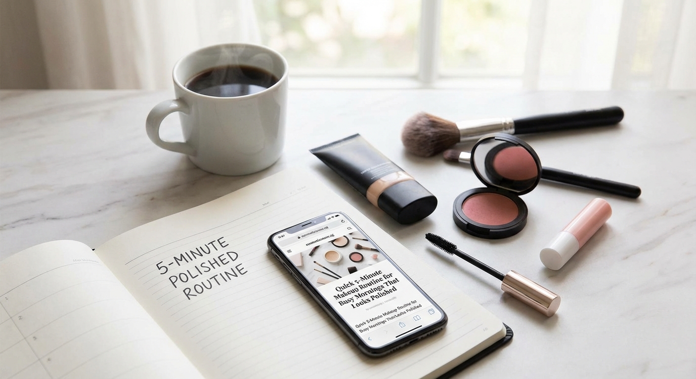 Quick 5-Minute Makeup Routine for Busy Mornings That Looks Polished — image 1